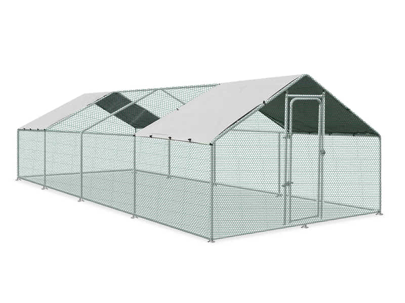 Steel Chicken Coop - 3m x 8m x 2m