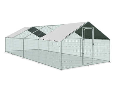Steel Chicken Coop - 3m x 8m x 2m