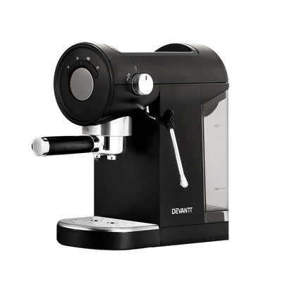 DS NA Devanti 20 Bar Coffee Machine Espresso Cafe Maker Black