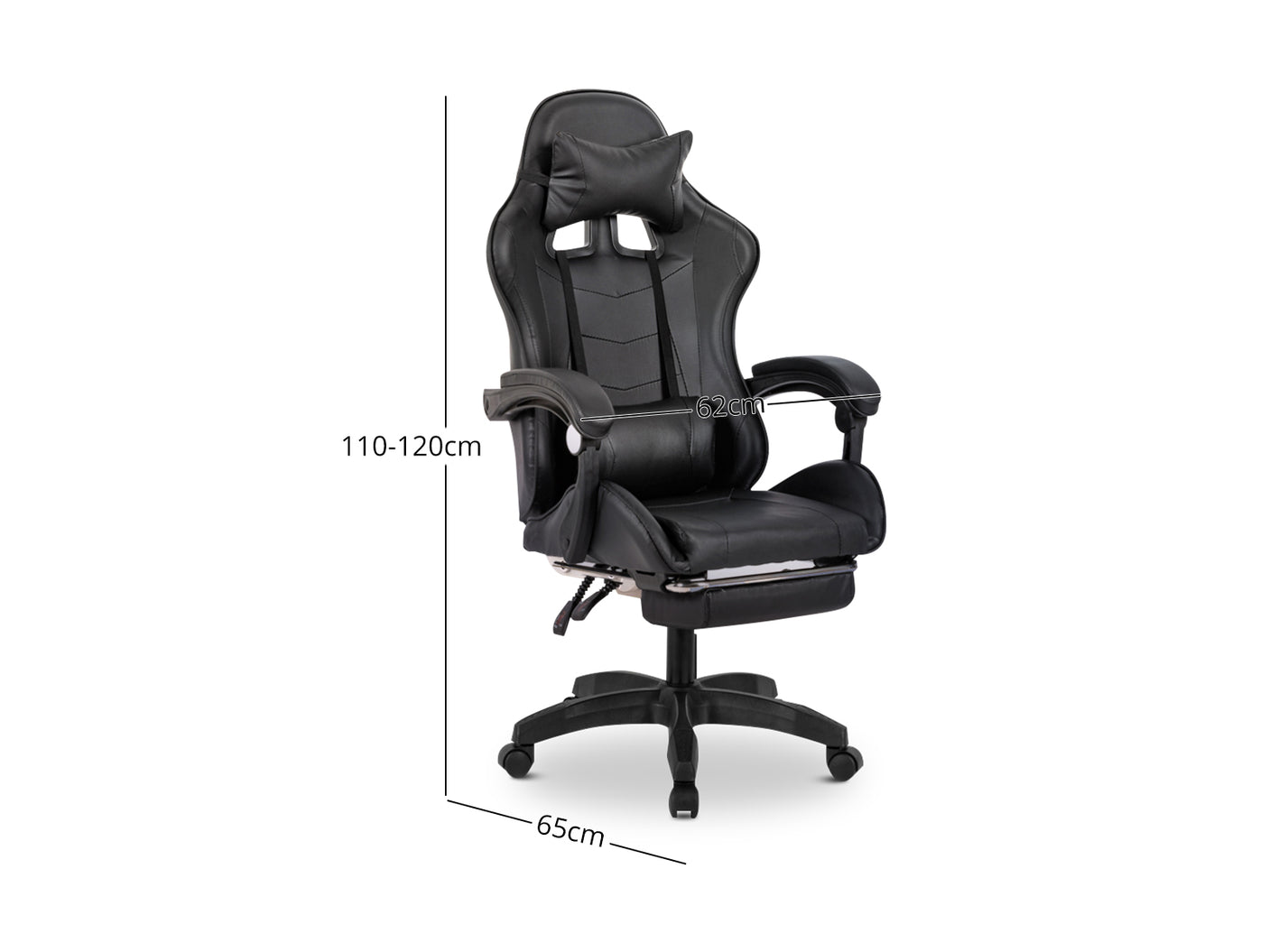 DS Chano Deluxe Gaming Chair PU Black