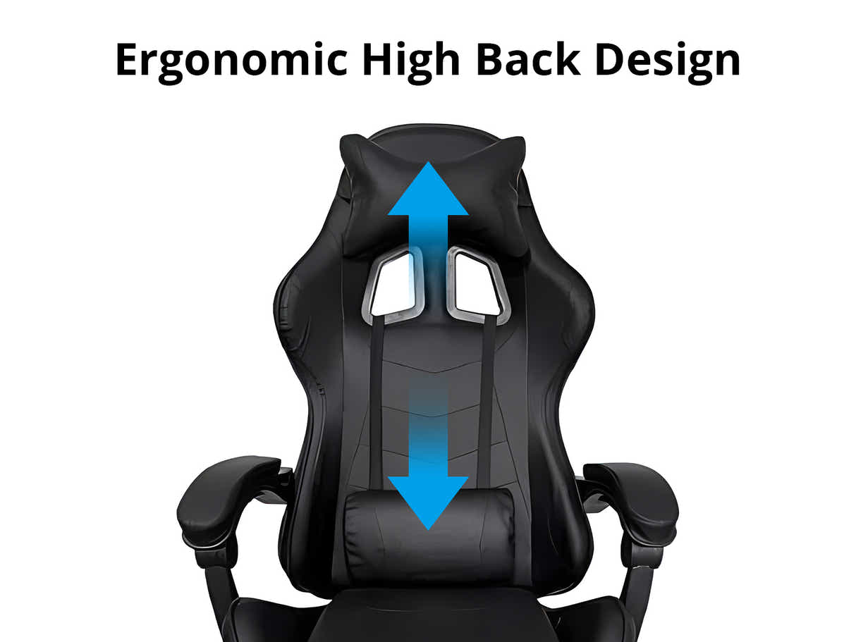 Chano Deluxe Gaming Chair PU Black