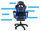Chano Deluxe Gaming Chair PU Blue