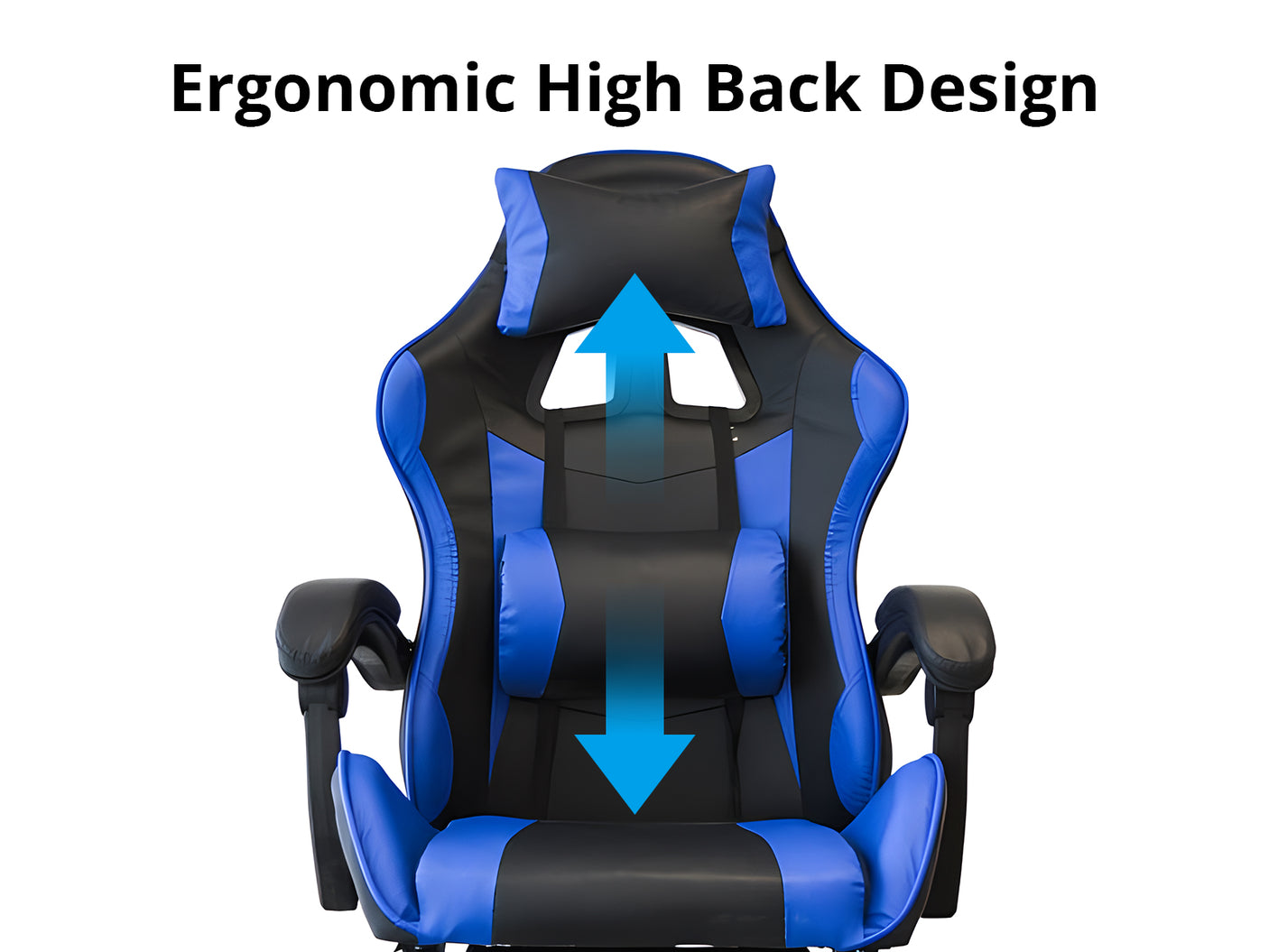Chano Deluxe Gaming Chair PU Blue