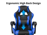 Chano Deluxe Gaming Chair PU Blue
