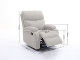 Giselle Boucle Recliner Chair - Beige