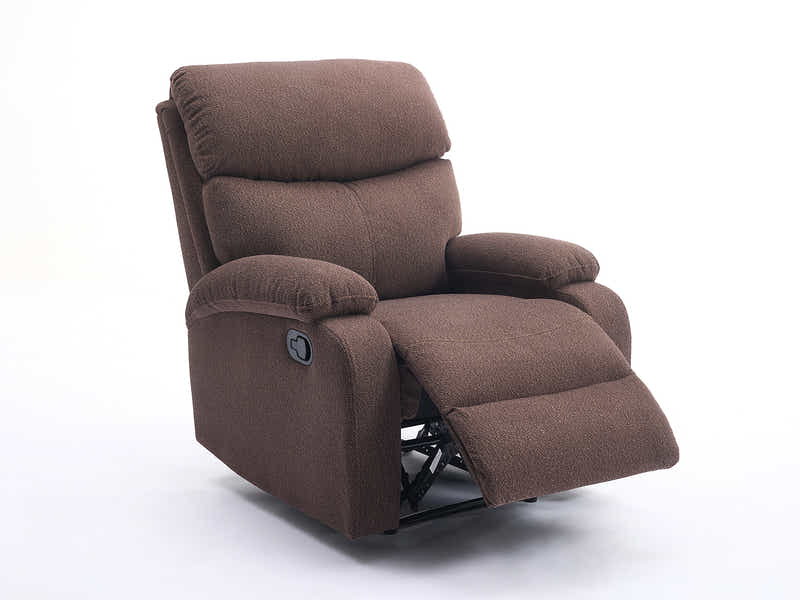 Giselle Boucle Recliner Chair - Brown