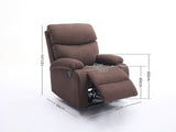 Giselle Recliner Chair Boucle Brown
