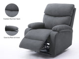 Giselle Recliner Chair Boucle Dark Grey