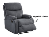 Giselle Recliner Chair Boucle Dark Grey