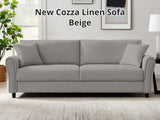 New Cozza Linen Sofa - Beige