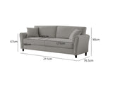 New Cozza Linen Sofa - Beige