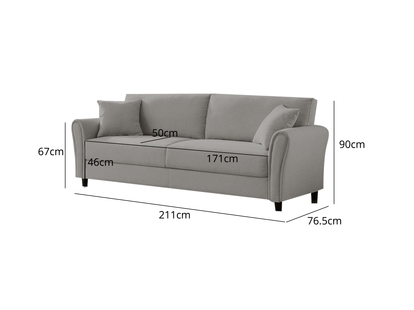 New Cozza Linen Sofa - Beige