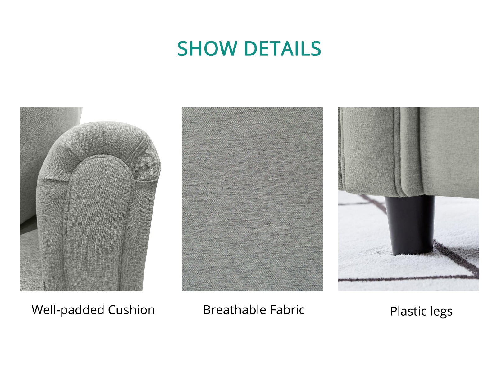 New Cozza Linen Sofa - Dark Grey