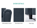 New Cozza Linen Sofa - Dark Grey