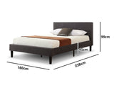 Soni Linen Bed Frame - Queen