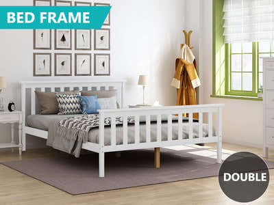 Hampshire Bed Frame White - Double