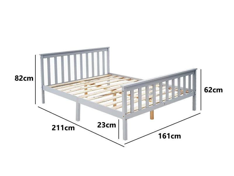 Hampshire Bed Frame Grey - Queen