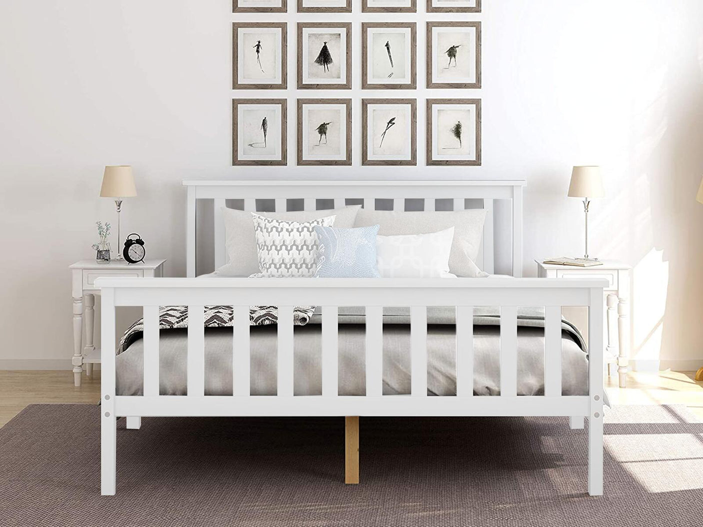 Hampshire Queen Bed Frame - White