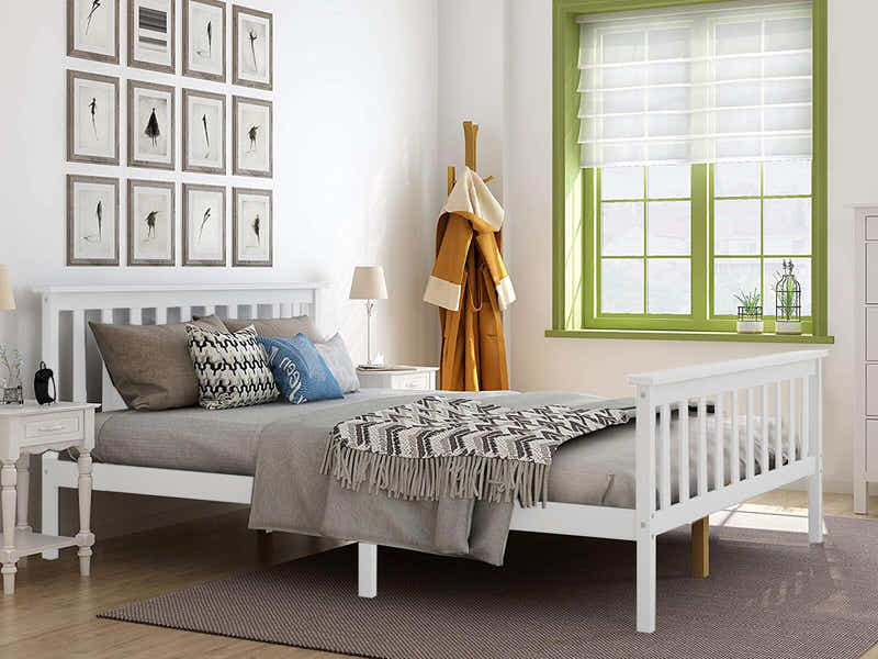 Hampshire Bed Frame White - Queen