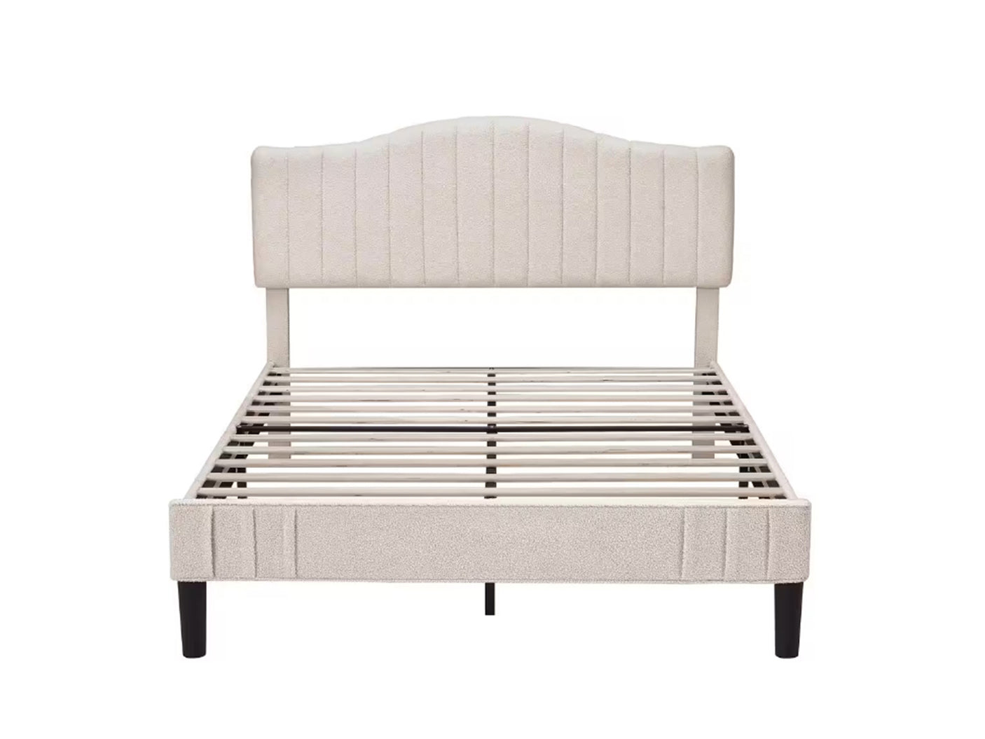 Abrea Double Bed Frame - Beige