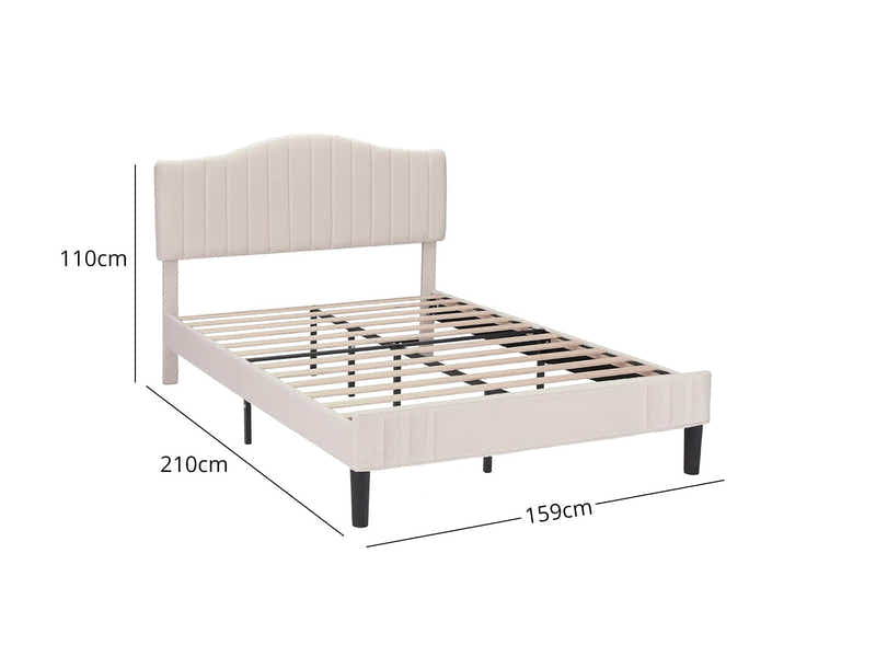 Abrea Boucle Bed Frame - Queen