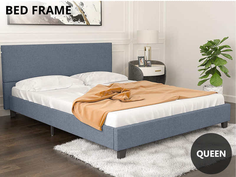 Banff Bed Frame Dark Grey - Queen