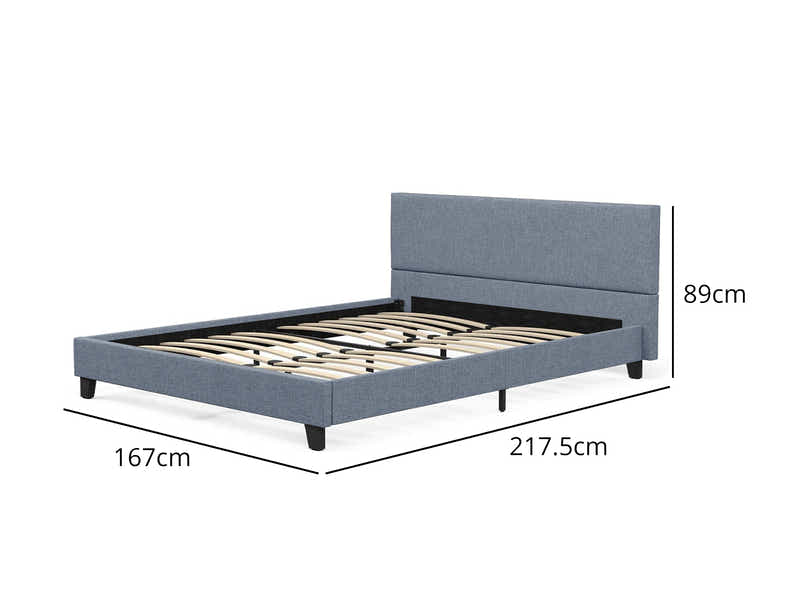 Banff Bed Frame Dark Grey - Queen