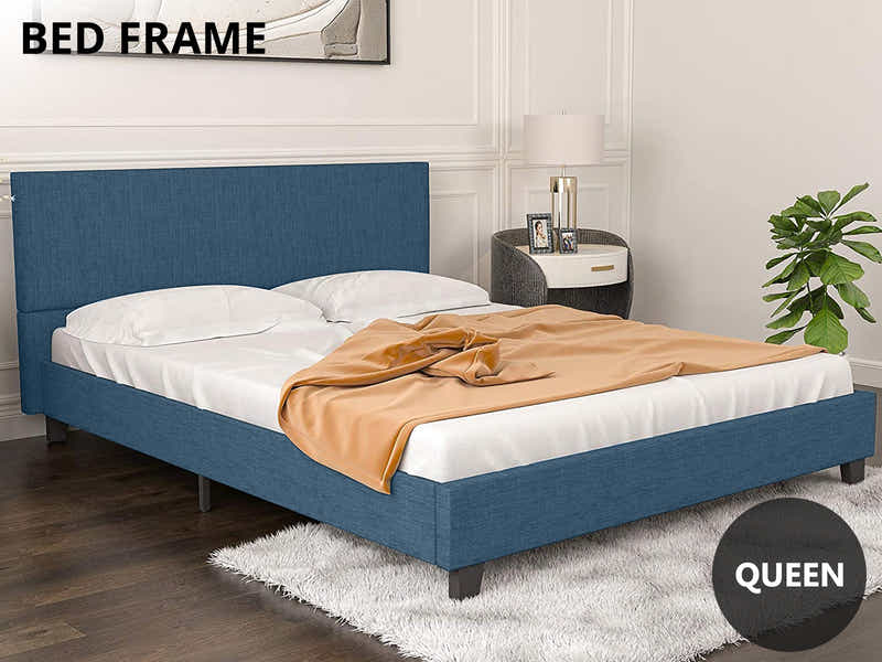 Banff Bed Frame Navy - Queen