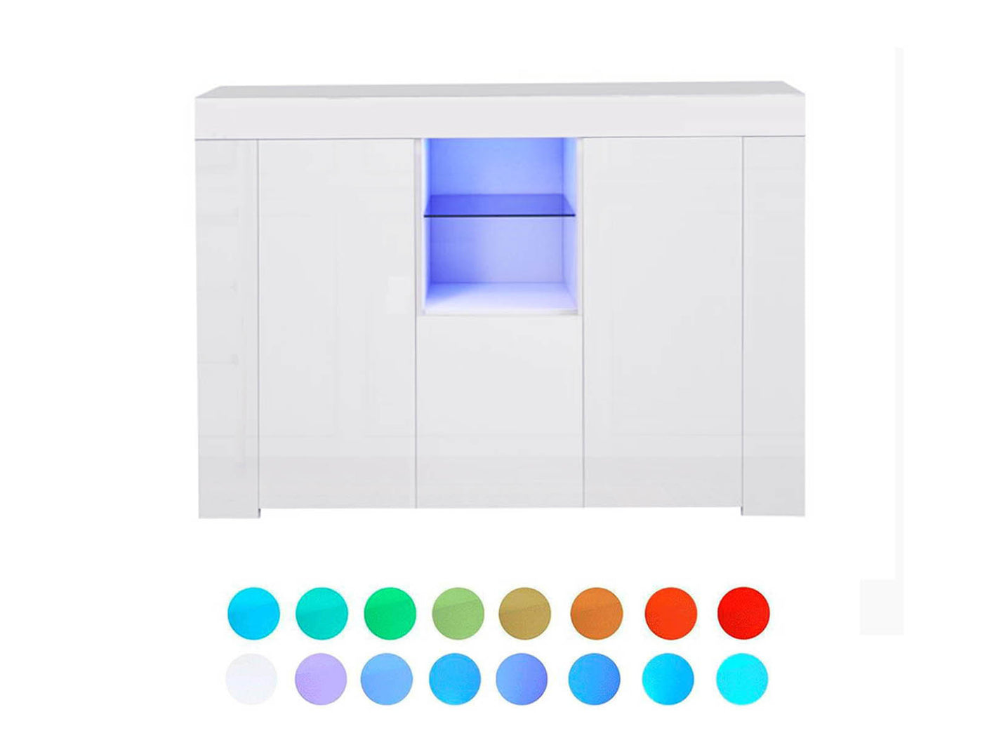 Anshos Storage Cabinet with LED Light