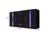 Anshos Side Cabinet 135 with LED Light