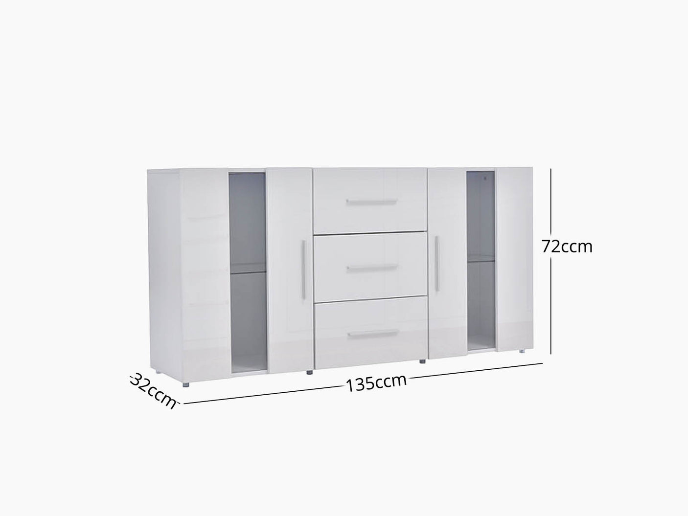 Anshos Side Cabinet with LED Light