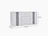 Anshos Side Cabinet with LED Light