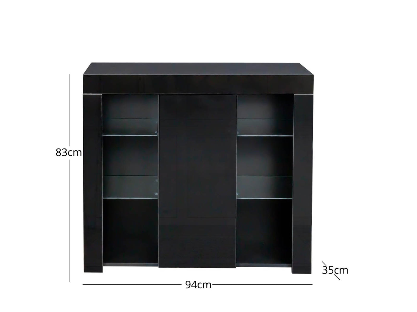 Anshos Side Cabinet 94 with LED Light