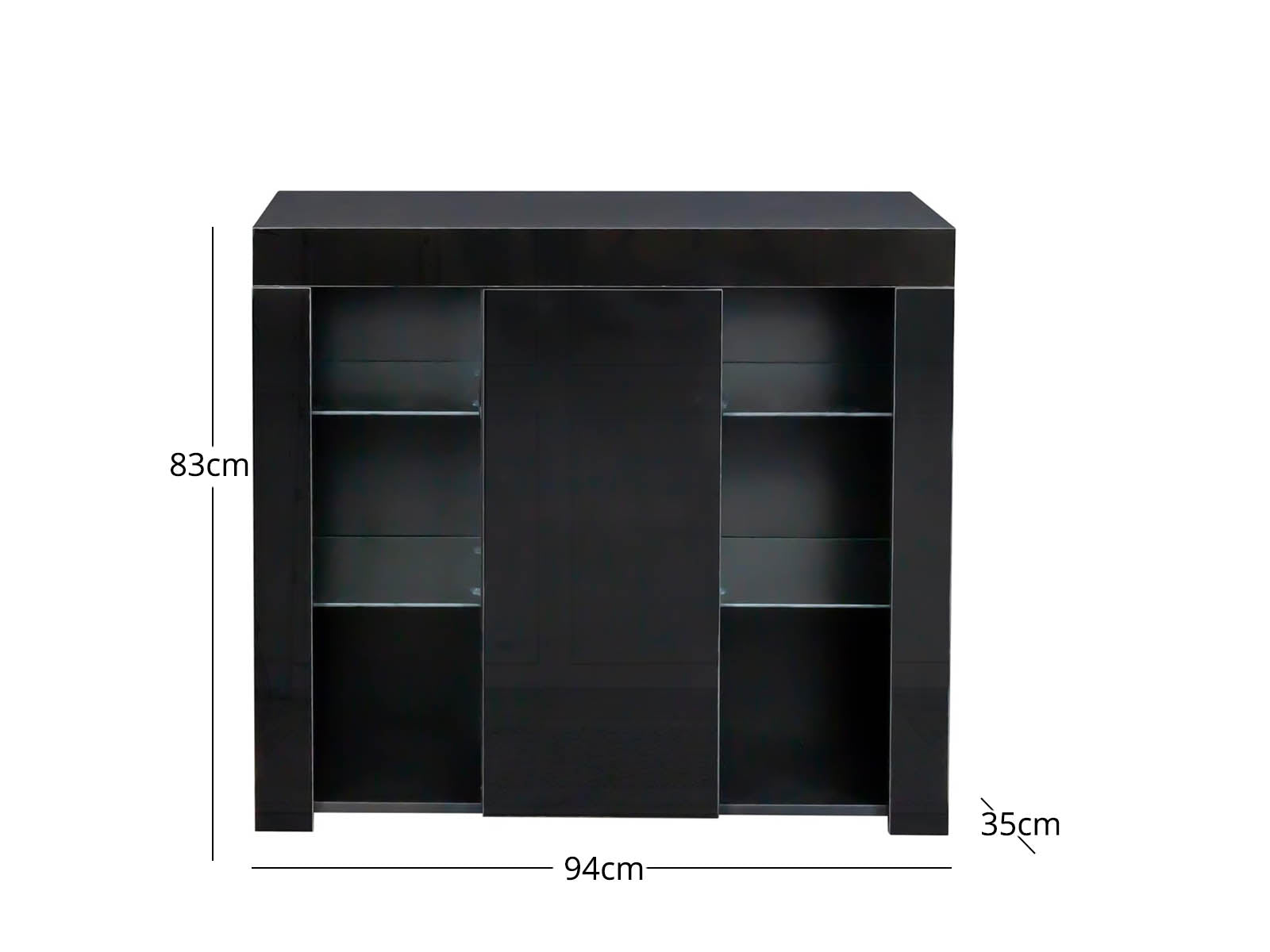 Anshos Side Cabinet 94 with LED Light