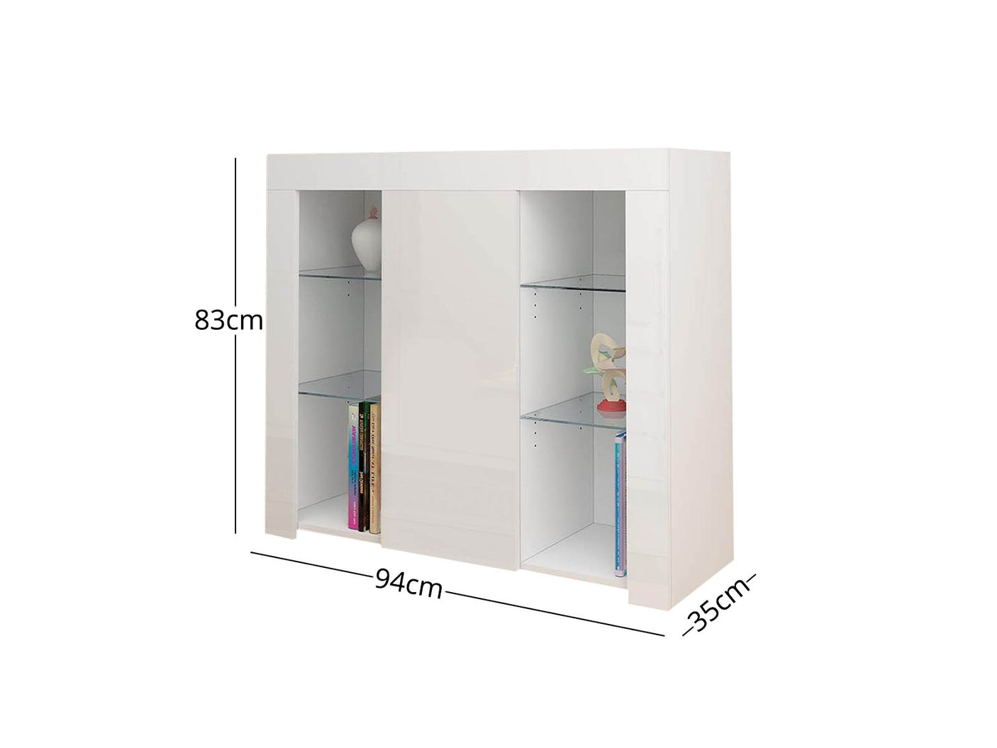 Anshos Side Cabinet 94 with LED Light