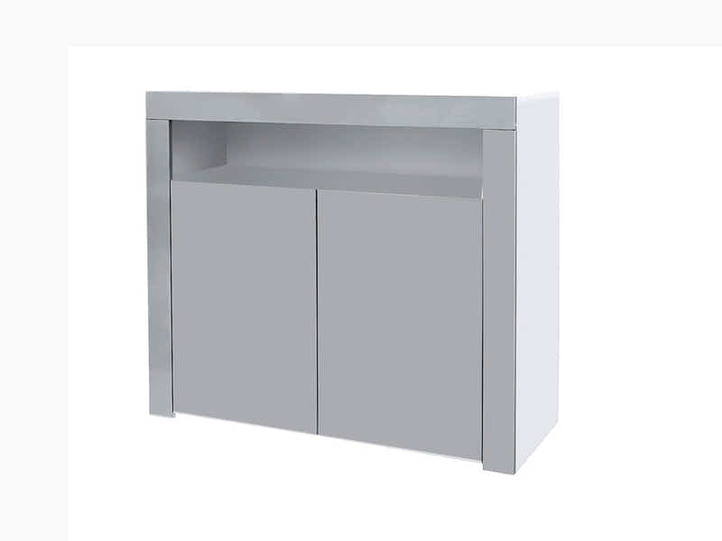 Anshos Buffet 108 with LED Light White+Grey