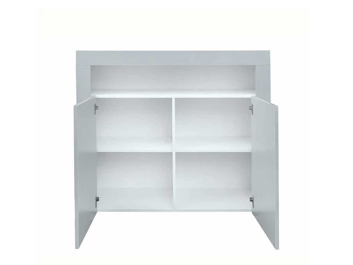 Anshos Buffet 108 with LED Light White+Grey