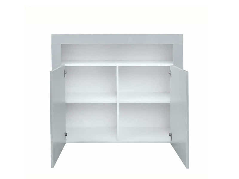 Anshos Buffet 108 with LED Light White+Grey