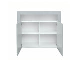 Anshos Buffet 108 with LED Light White+Grey