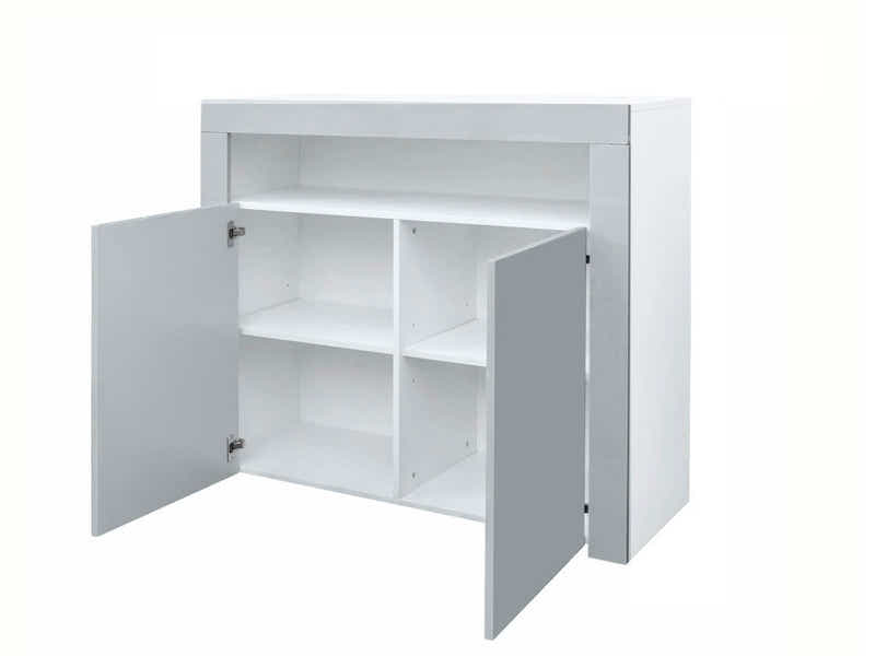 Anshos Buffet 108 with LED Light White+Grey