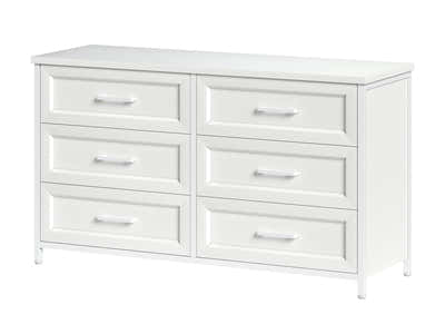 Allysyn Chest of 6 Drawer White