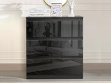 Serena 3-Drawer Chest - Glossy Black