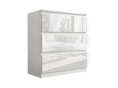 Serena 3-Drawer Chest - Glossy White