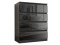 Serena 4-Drawer Chest - Glossy Black