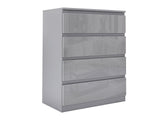Serena Chest of 4 Drawer Grey