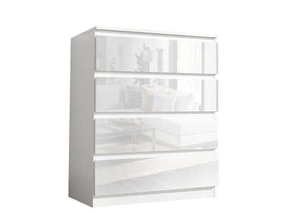 Serena 4-Drawer Chest - Glossy White
