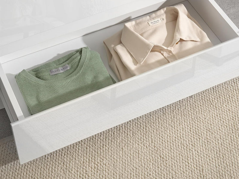 Serena 4-Drawer Chest - Glossy White