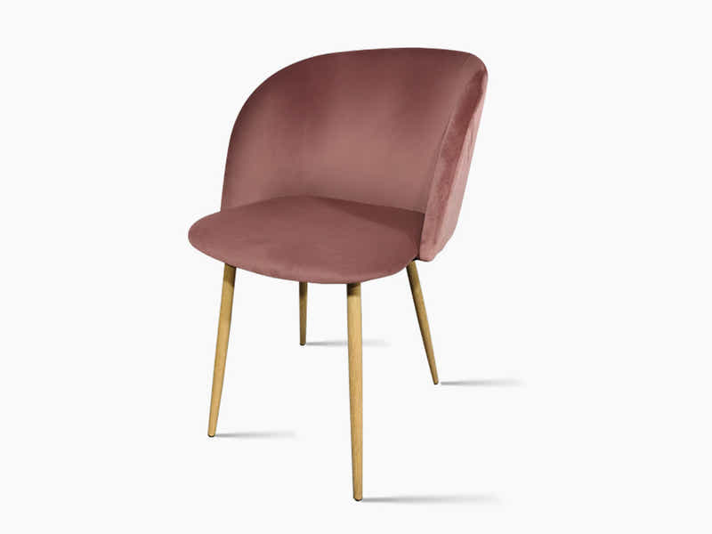 Brawley Velvet Dining Chair Pink