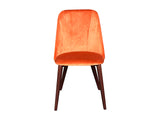 Evian Dining Chair Velvet Orange x2
