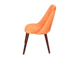 Evian Dining Chair Velvet Orange x2